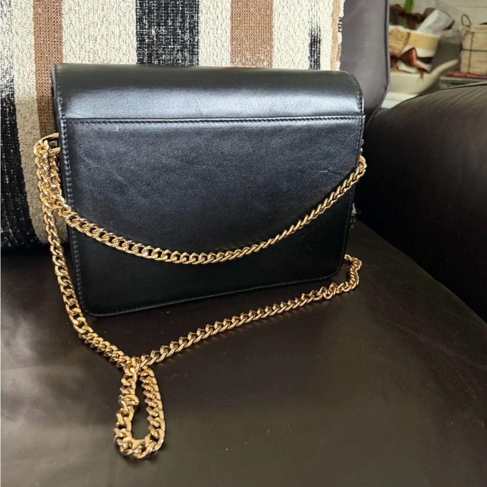 Esquivias Black Leather Western Chain Crossbody Bag - Picture 8 of 15